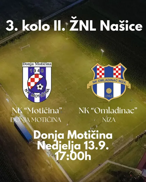 Nedjelju startamo utakmicom početnika u Martinu od 10:00, a zatim seniori igraju u Motičini od 17:00h.