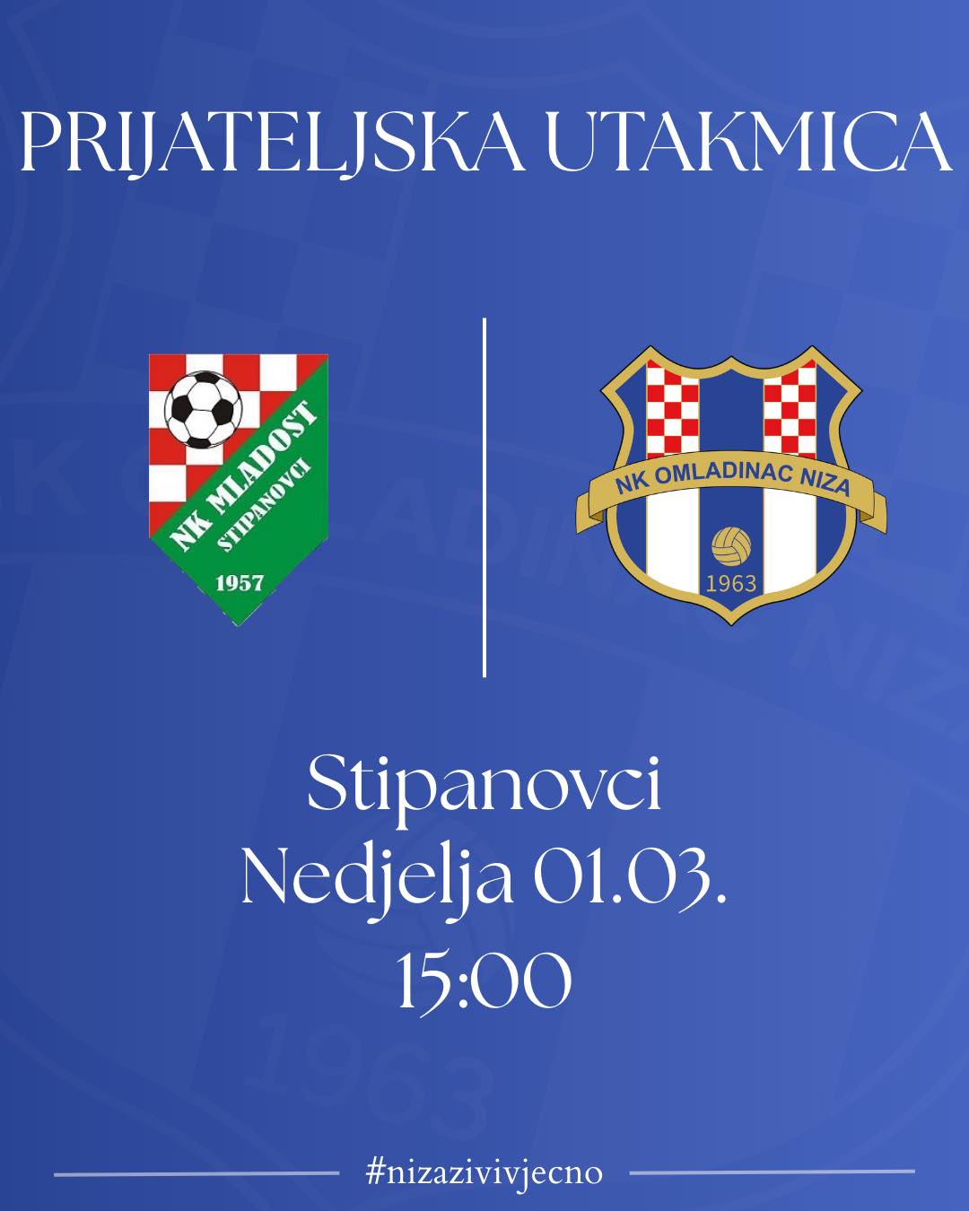 Danas ćemo odigrati prijateljsku utakmicu sa NK Mladost iz Stipanovaca, kvalitetnom momčadi iz višeg ranga, što će biti dobar test za nas. Igramo u gostima od 15:00.
