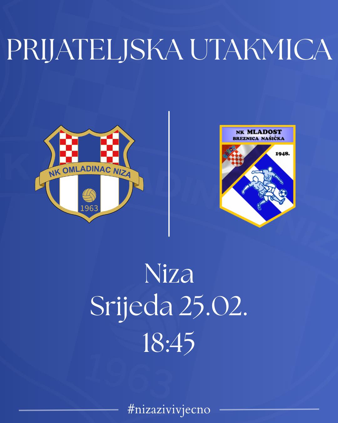 Sutra ćemo na domaćem terenu odigrati prijateljsku utakmicu sa susjedima od 18:45h.