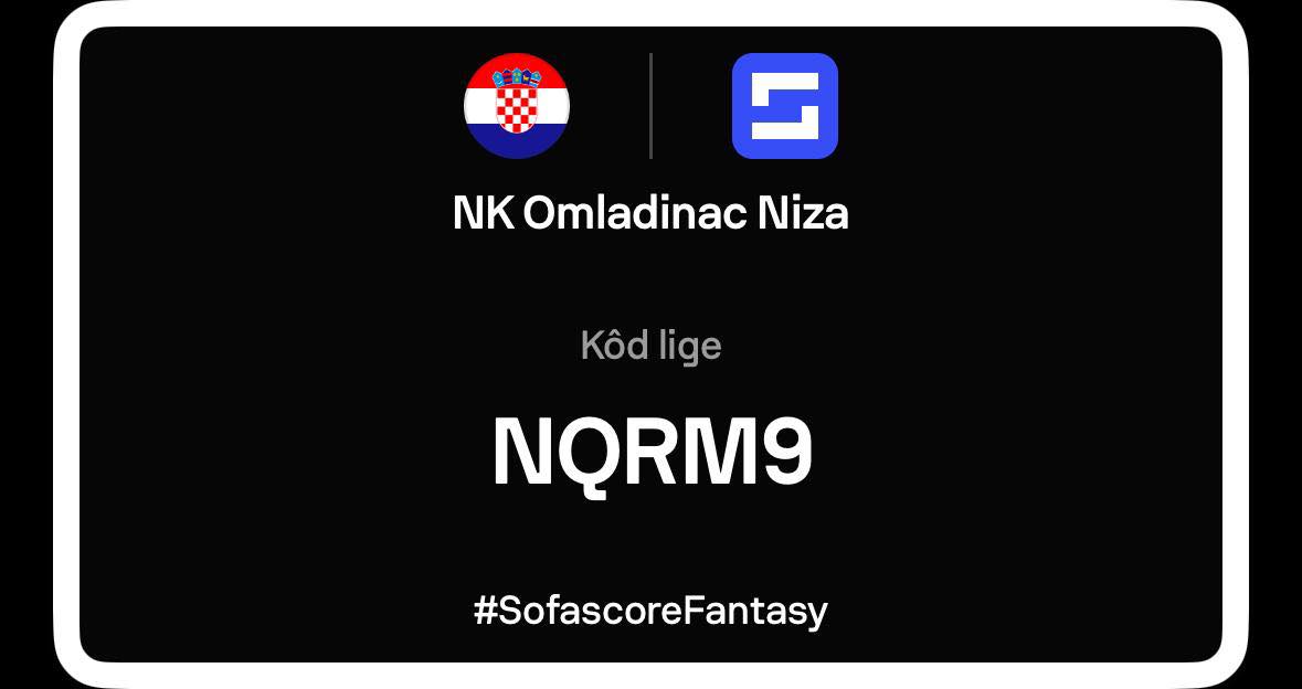 Pozivamo sve ljubitelje nogometa koji nas prate da se priključe našem Fantasy Supersport HNL natjecanju u aplikaciji Sofascore.

Što je Fantasy?
Fantasy je igra u kojoj u ulozi menadžera upravljaš izmišljenom momčadi koja je sastavljena od stvarnih igrača iz stvarnih momčadi. Što odabrani igrači bolje odigraju utakmicu, to dobijete više bodova. Pratite svoje igrače kako bi bolje donosili odluke koga zamijeniti i kada.

Sudionik s najviše bodova na kraju sezone osvaja trofej!
I plaća gajbu u birtiji... 😄

https://www.sofascore.com/fantasy/competition/119#tab:fantasy_leagues,joinCode:NQRM9
